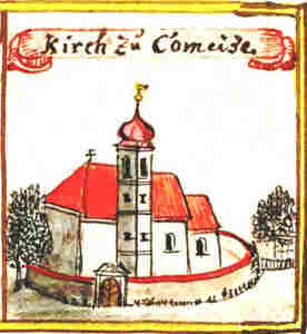 Kirch zu Comeise - Kościół, widok ogólny